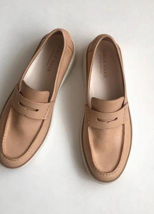 Легкие мужские мокасины лоферы слипоны cole haan grandseries