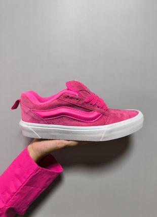 Кроссовки женские vans knu skool acid pink
