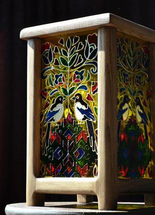 Ночник ручной работы из дерева