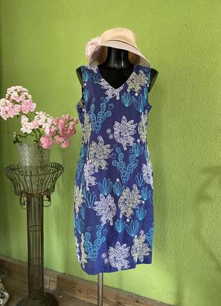 Платье миди лен/хлопок white stuff