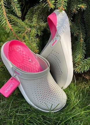 Женские кроксы сабо crocs literide clog pearl/white crocs crocs crocs crocs