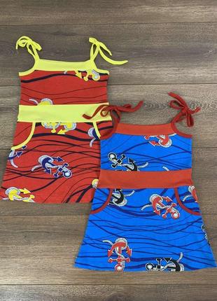 Літній сарафан для дівчинки 1,5-2 рочки зріст 86-92 см розмір 28