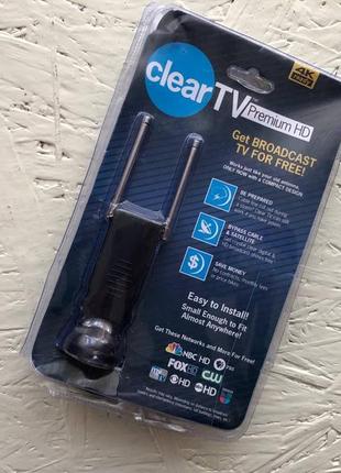 Цифрова кімнатна тв антена, cleartv premium hd для телевізорів, антена