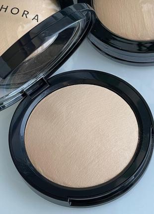 Запечена фінішна пудра з невагомим легким покриттям sephora microsmooth multi-tasking baked face powder foundation (25 beige) 8 g