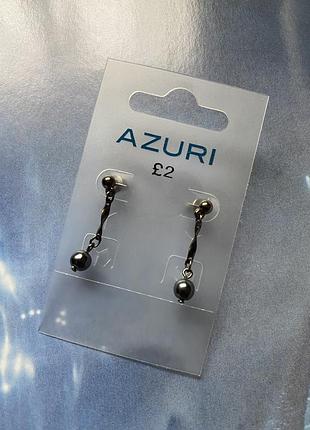 Новые серьги- гвоздики с подвижными подвесками azuri