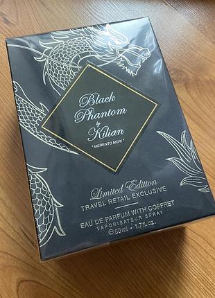 Парфуми в клатчі з драконом kilian black phantom 50 ml memento mori 50 мл 50 ml.