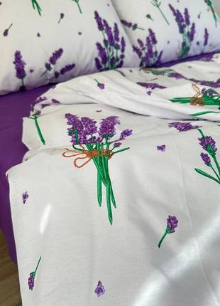 Постельное белье «лаванда» бязь gold lux