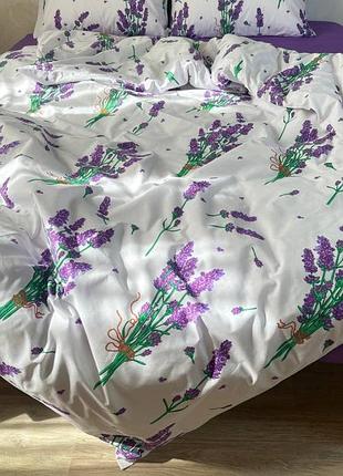 Постельное белье «лаванда» бязь gold lux