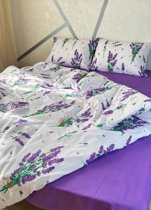 Постельное белье «лаванда» бязь gold lux
