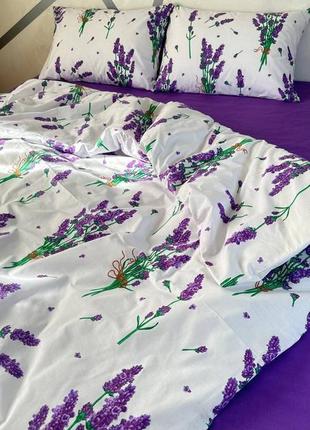 Постельное белье «лаванда» бязь gold lux