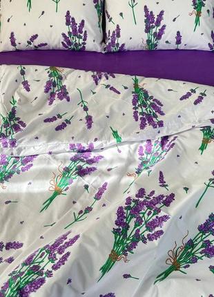 Постельное белье «лаванда» бязь gold lux