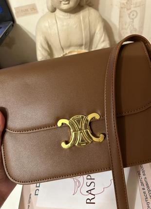 Сумка кроссбоди celine, новая (натур кожа).
