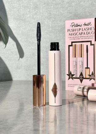 Туш tarte 4 мл super black mascara 10 ml (без коробочки, з набору)2 фото