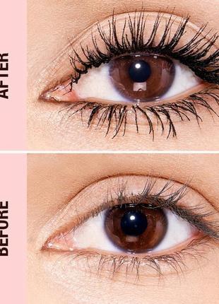 Туш tarte 4 мл super black mascara 10 ml (без коробочки, з набору)4 фото