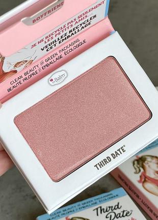 Румяна без талька thebalm blush (third date) 6.5 g