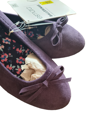 Балетки туфлі нові німечинна фіолетові лілові сині2 фото