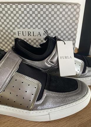 Кожаные женские кроссовки furla размер 40