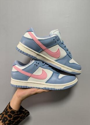 Кроссовки женские china nike sb dunk low blue/pink