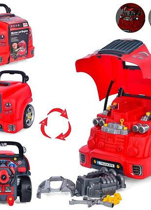 Набір іграшкових інструментів 59 предметів, на колесах b001-2