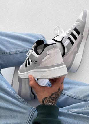 Чоловічі кросівки adidas forum white logo5 фото