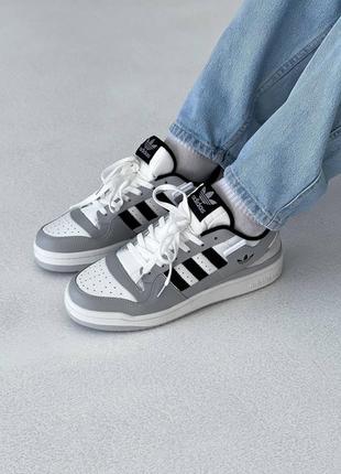 Чоловічі кросівки adidas forum white logo7 фото