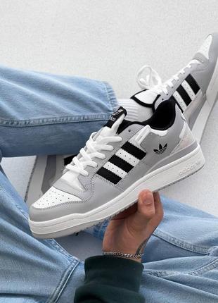 Чоловічі кросівки adidas forum white logo4 фото