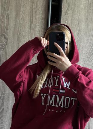Tommy hilfiger оригинальное оверсайз худи кофта толстовка
