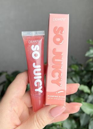 Блиск для губ з ефектом об'єму colourpop so juicy plumping gloss (stuntin’) 12 g