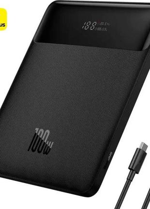Baseus blade 20000 mah 100w black зовнішній акумулятор, павербанк, зарядка для ноутбука