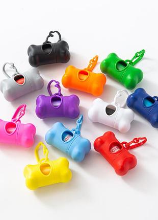 Контейнер (диспансер) для гигиенических пакетов для кошек разноцветные