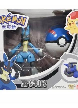 Покемон покебол lucario pokemon go шар с фигуркой-трансформером