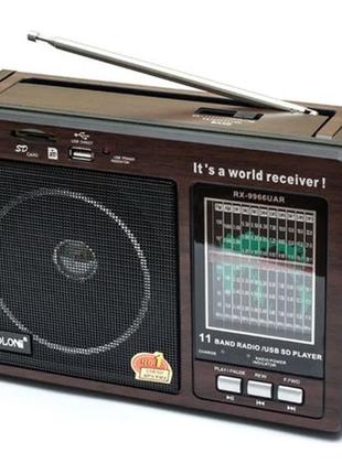 Радіоприймач радіо golon rx-9966uar bluetooth mp3