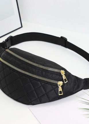 Сумка на пояс, бананка, чорна, нова