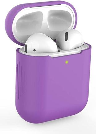 Чехол silicone case for airpods 1/2 pink