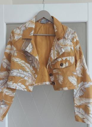 Пиджак, укороченный блейзер из льна asos4 фото