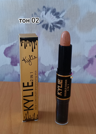 Консиллер бронзатор kylie 2in1 stick concealer and bronzing кайли 2 в 1