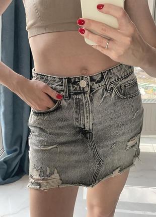 Джинсовая юбка zara