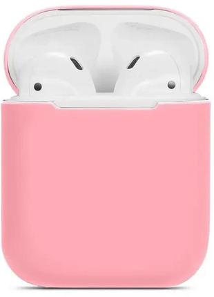 Чехол silicone case for airpods 1/2 purple