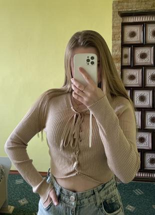 Топ на довгий рукав