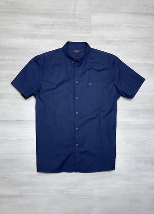 Lee чоловіча фірмова темно-синя легка сорочка оригінал короткий рукав