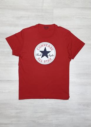 Converse фирменная мужская красная футболка оригинал