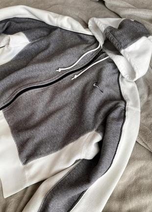 Зіп худі nike, nike vintage, кофта з капюшоном, zip hoodie, укорочена кофта2 фото