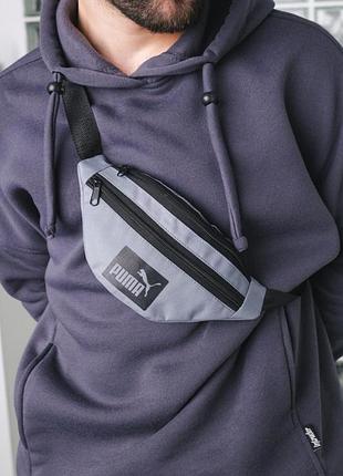 Бананка сіра з логотипом puma