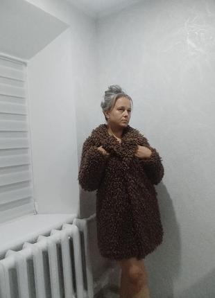 Стильна еко шуба від бренду zara