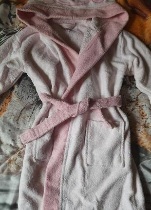 Махровий халат для дівчинки
