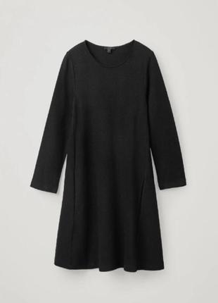 Cos шерстяное платье а-силуэта