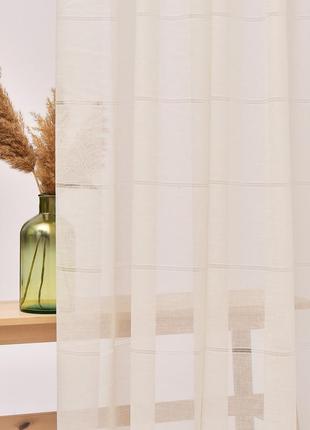 Тканина тюль рогожка atalante люрекс v-101 крем