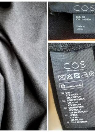 Cos шерстяное платье а-силуэта