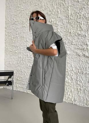 Демісезонний жіночий жилет spring з наповнювачем силікон 100 (осінь/весна) без...