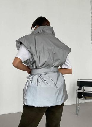 Демісезонний жіночий жилет spring з наповнювачем силікон 100 (осінь/весна) без...